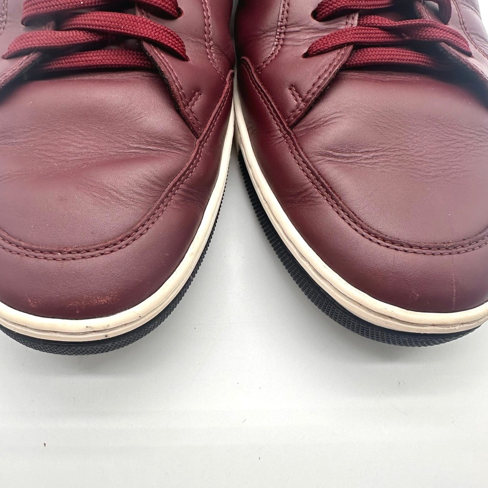 Louis Vuitton Damier Graphite Burgundy Leather Strap Sneakers Mens Low Top 9.5 - Picture 16 of 16